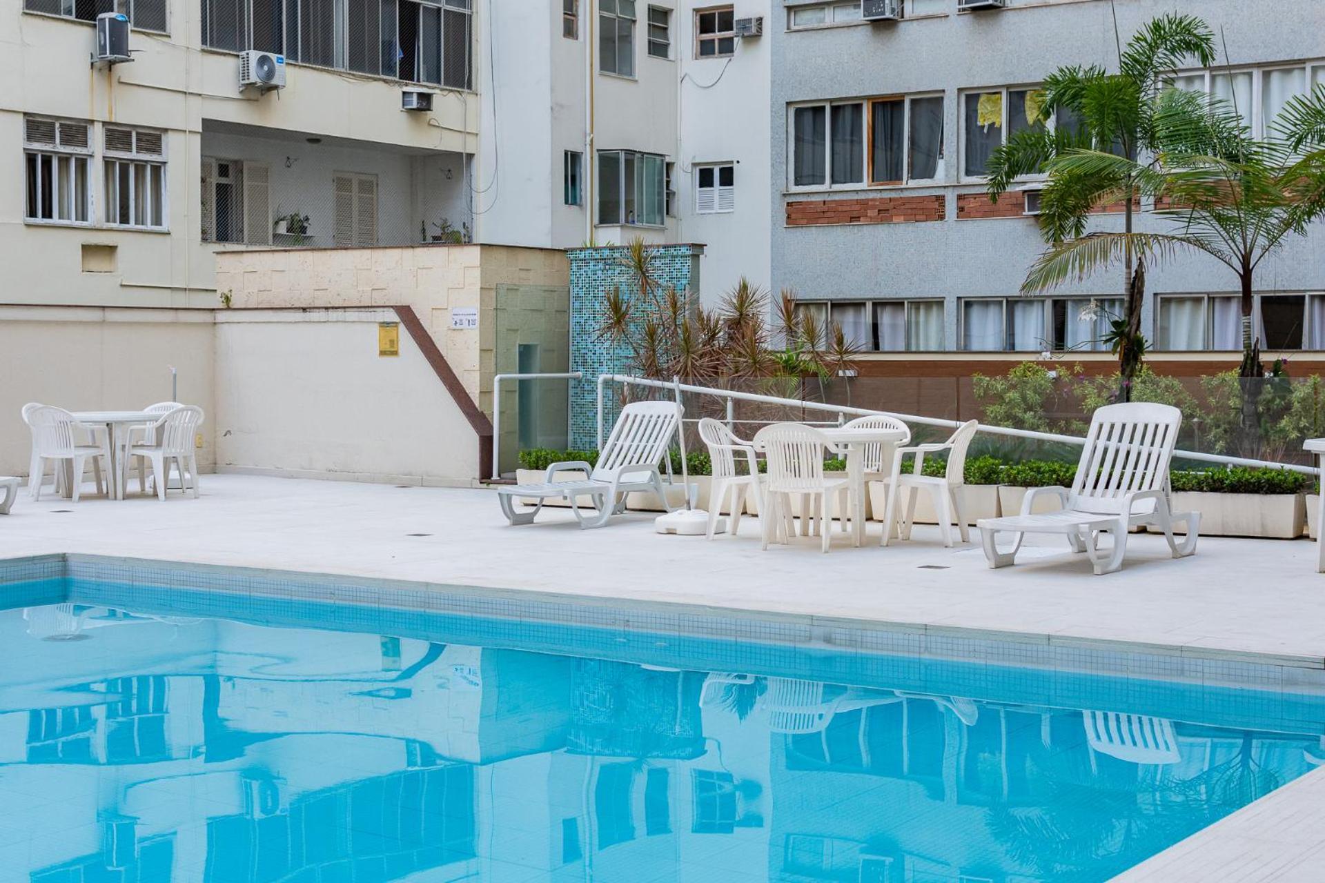 Flat Posto 6 Com Piscina - Copacabana Rio de Janeiro Extérieur photo