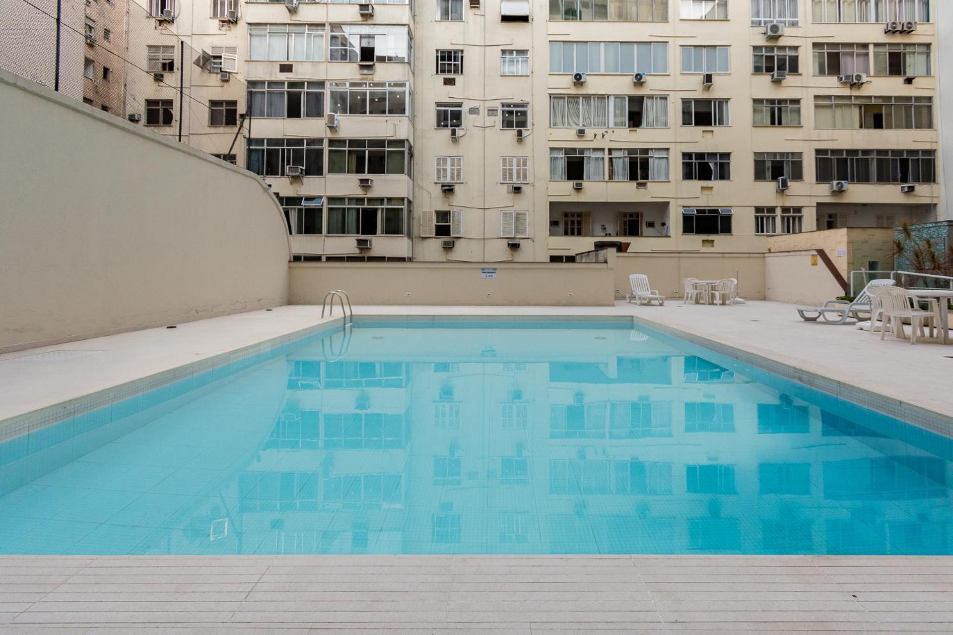 Flat Posto 6 Com Piscina - Copacabana Rio de Janeiro Extérieur photo